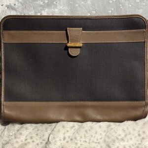 Dunhill Black and Brown Laptop Bag